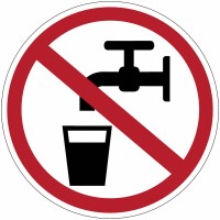 PICTOGRAM GEEN DRINKWATER D.25 (STICKER)