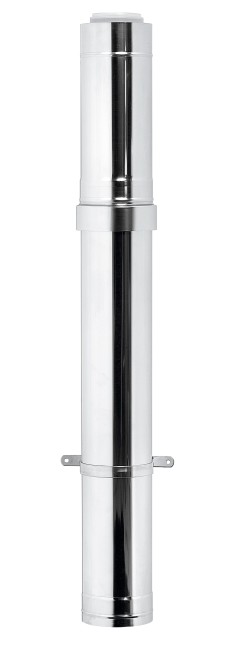 ROLUX PP120/INOX DAKDOORVOER MET KRAAG 60/100 1M