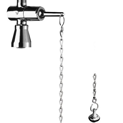 DELABIE TEMPOSTOP  ZELFSLUITENDE DOUCHESET PLAFONDMODE MET VASTE DOUCHEKOP1/2"