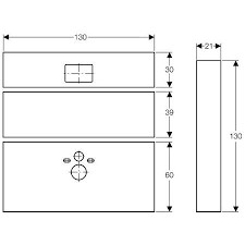 GEBERIT GIS easy GIPSPLAAT VOOR WC