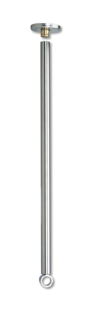 DELABIE PLAFONDSTEUN VR GORDIJNSTANG CHROOM DIA 16MM