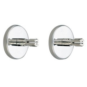 DELABIE WANDDSTEUN VR GORDIJNSTANG CHROOM 20MM