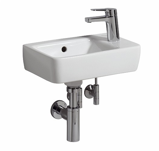 GEBERIT RENOVA PLAN LAVE-MAINS 40 X 25CM KR.GAT RECHTS