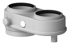 DAALDEROP ADAPTOR 80 x 80 + MEETNIPPEL voor CUBE ONE/DUO