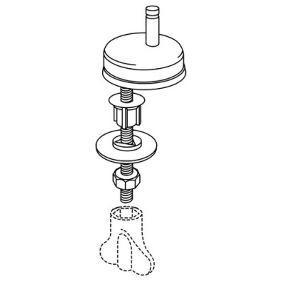 PRESSALIT O SET UNI. SCHARNIEREN, STANDAARD MONTAGE D15