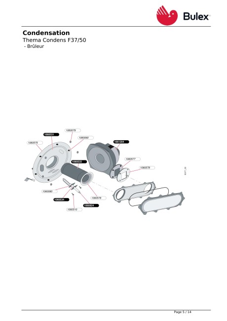 BULEX O BRANDERPLAAT + ISOLATIE F37/50