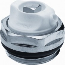 PURJEUR / ONTLUCHTER 3/8 CHROME WIT REGELBAAR