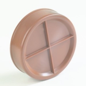 AFSLUITKAP RIOOL 315MM !!!ROODBRUIN!!!