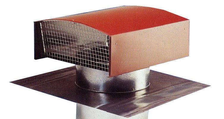 VENTILATIE DAKDOORGANG LOODSLAB 125MM !!!!!!TERRACOTTA!!!!!!!