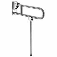 DELABIE OPKLAPBARE STEUN RVS GESATINEERD 65CM