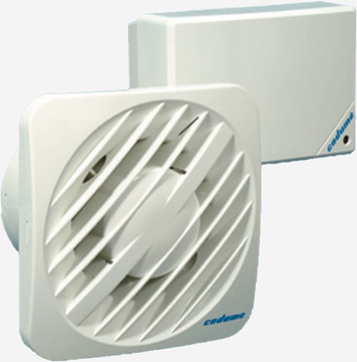 CODUME LAAGSPANNINGS VENTILATOR MET HYGROSTAAT EN TIMER (12v) /// einde reeks