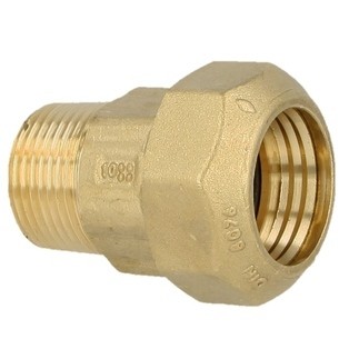 RECHTE MESSING KOPPELING VALVO 20 X 1/2"M voor HDPE