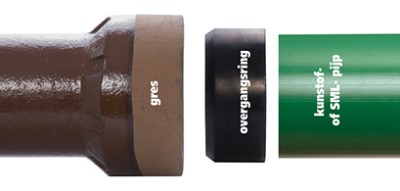GRES MOF RUBBER 131MM NAAR 110MM PVC (niet meer leverbaar)