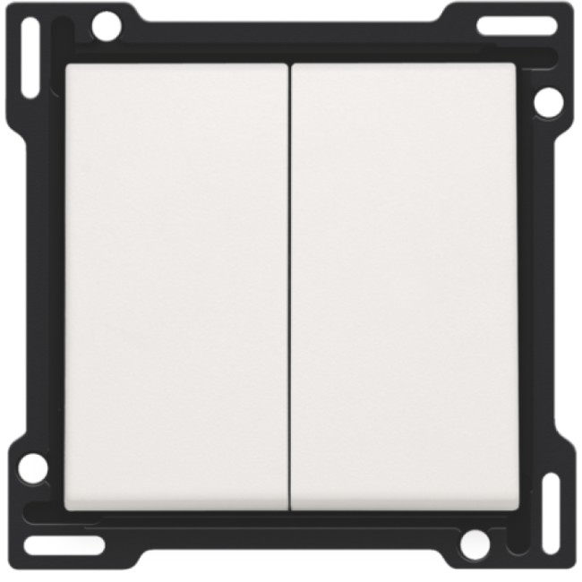 NIKO TOETS DUBBEL - SCHAKELKNOP WIT 