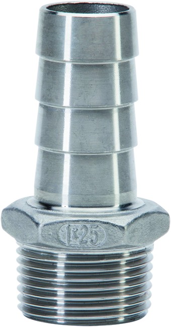 TAITON / SLANGPILAAR INOX 4/4 x 25mm