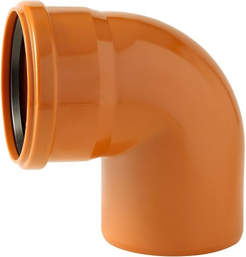 COUDE ROODBRUIN RIOOL 125MM 45° MF