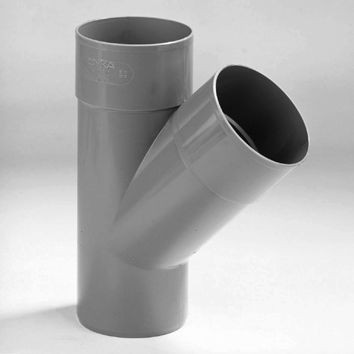 T-STUK GRIJS REGEN 80MM 45° MFF