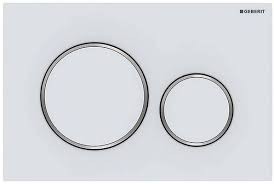 GEBERIT DUWPLAAT SIGMA 20 MAT WIT  COATING / CHROME