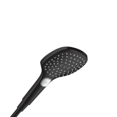HANS GROHE HANDDOUCHE RAINDANCE SELECT E 120 3-JET MAT ZWART