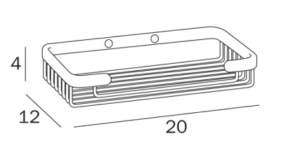 INDA HOTELLERIE ZEEPKORF CHROOM 20 CM