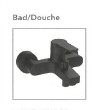HANSATWIST BAD- DOUCHEMENGKRAAN MAT ZWART