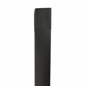 BUIS ZINK VIERKANT 80X80MM 0.7MM 2m antraciet zwart