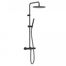 TRES  STUDY REGENDOUCHE OPBOUW MAT ZWART 300mm 10Lit/min vervangen door 19039302nm