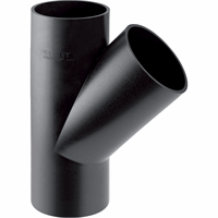 GEBERIT PE HD REDUCTIE T-STUK 45° 75 - 40 MM