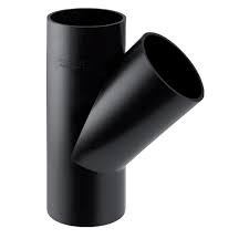 GEBERIT PE HD T-STUK 45° 90 MM
