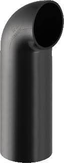 GEBERIT PE HD COUDE LANG MET KLEINE RADIUS 90° 90MM