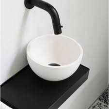 INK JAZZ XS OPBOUWKOM ROND MAT  WIT