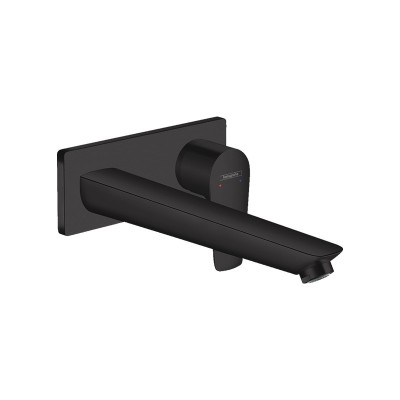 HANS GROHE TALIS E  LAVABO EENGREEPS MUURKRAAN VOOR INBOUW MAT ZWART