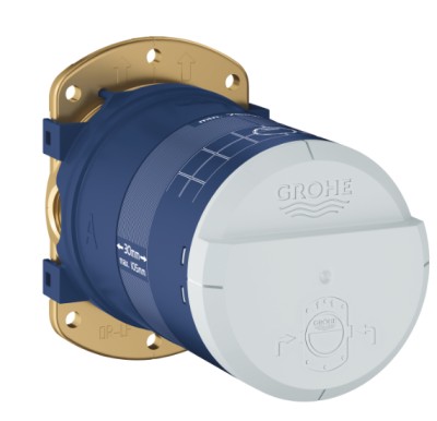 GROHE INBOUWDEEL VOOR HOOFDOUCHE MET 2 FUNCTIES BEGRENSD TOT 9.5 L