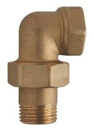 COUDE RACCORD BRONS 3/4 F X M VLAKKE DICHTING