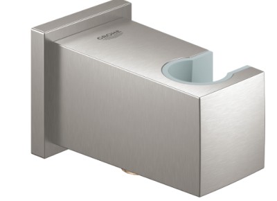 GROHE AANSLUITBOCHT CUBE MET VIERKANT ROZET SUPER STEEL