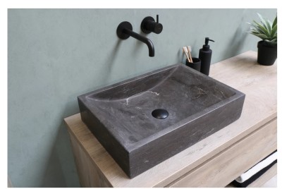 HARDSTENEN LAVABO 50 X35 ZONDER KRAANGAT