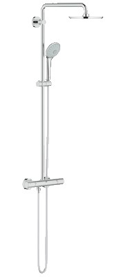 GROHE EUPHORIA SHOWERPIPE 210 THSTAAT CHR + KGEWRICHT + SPROEIER