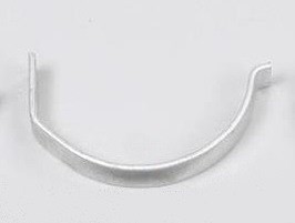 GOOTHAAK INOX Z STAART 9 12 8 ( zonder gat voor kraalhouder )