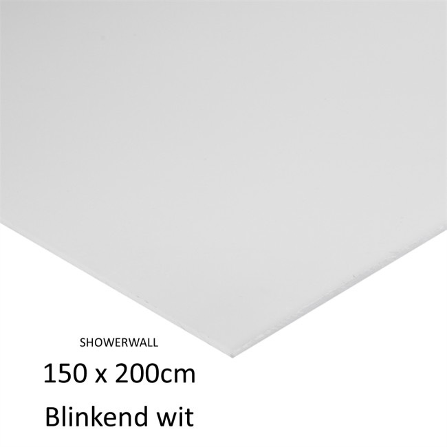 ARTISSAN SHOWERWALL ACRYLIC 1000 X 2650 WIT BLINKEND 8 MM 
