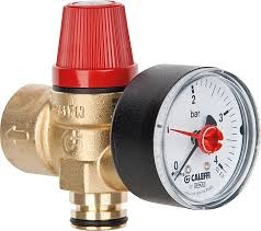 BUDERUS O VEILIGHEIDSKLEP  + MANOMETER