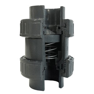 PVC U TERUGSLAGKLEP SPRINGVEEROM TE LIJMEN EPDM 40MM