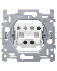 NIKO DUBBELPOLIGE SCHAKELAAR 10A INBOUW SOKKEL NAAKT
