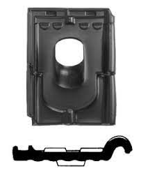 DAKDOORVOERPAN 166 ZWART  25-45° 