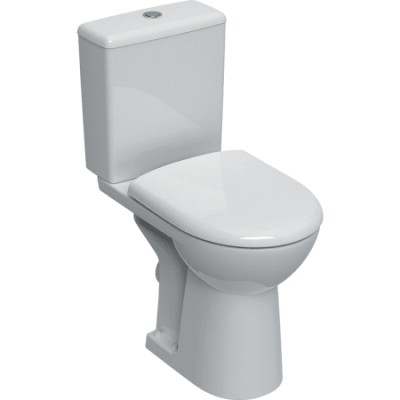 GEBERIT RENOVA PACK VERHOOGD STAAND TOILET PK RIMFREE + ZITTING SOFTCLOSE