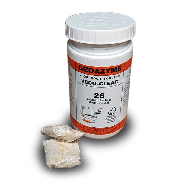 D.S. GEDAZYME 12 ZAKJES VECO CLEAR / BIO voor regenwater