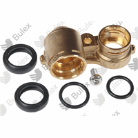 BULEX O KOPPELSTUK BOVEN MESSING PLATENWISSELAAR F28