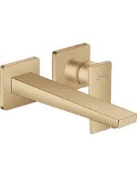 HANS GROHE METROPOL LAVABO EENGREEPSMENGKRAAN UITLOOP 225mm - WANDMODEL - AFWERKSET BRUSHED BRONZE