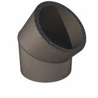 UBBINK GEISOLEERDE AERFOAM M/M COUDE 125/155 -45°