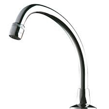 DELABIE DRAAIBARE ZWANENHALSUITLOOP M1/2" L200 H120 REGELBARE STRAALBREKER