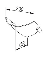 HANSA O ZEEPSCHAAL GEBOGEN MUURBEVESTIGING HANSAFIT ORAS HYDRA